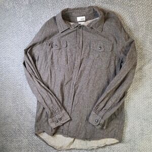 Sonoma Flannel Button Up Shirt Men's XL Brown Cotton Workwear‎ Casual